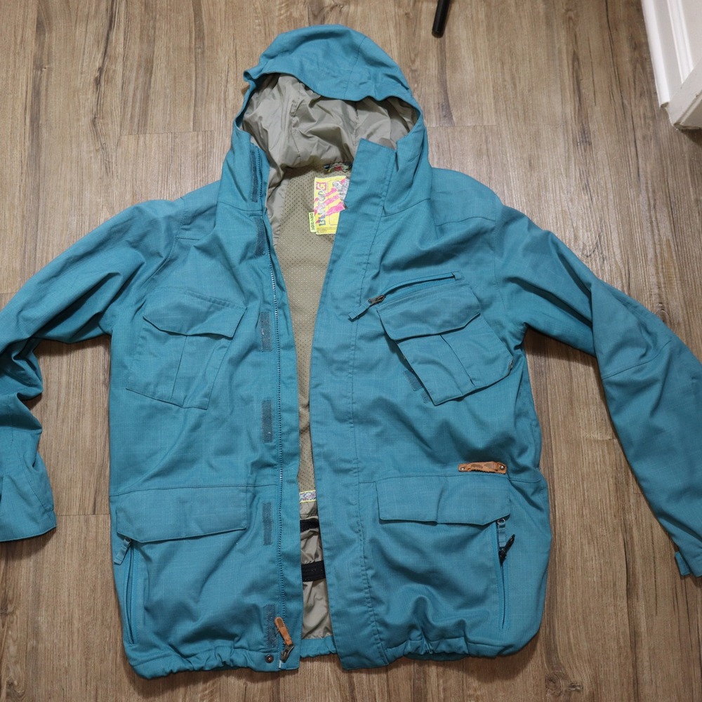 Burton Y2K Snowboarding Jacket Teal Blue